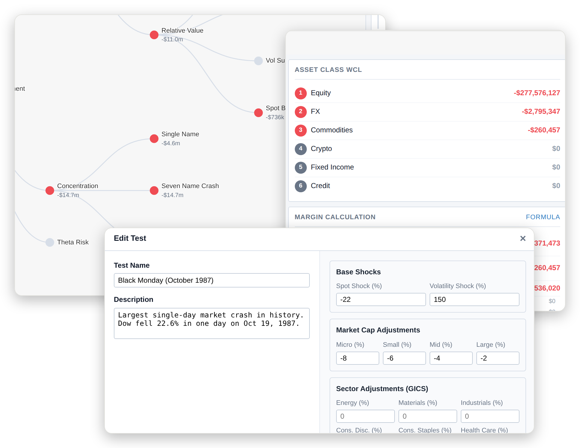 Risk in the application — Overview · History · Events